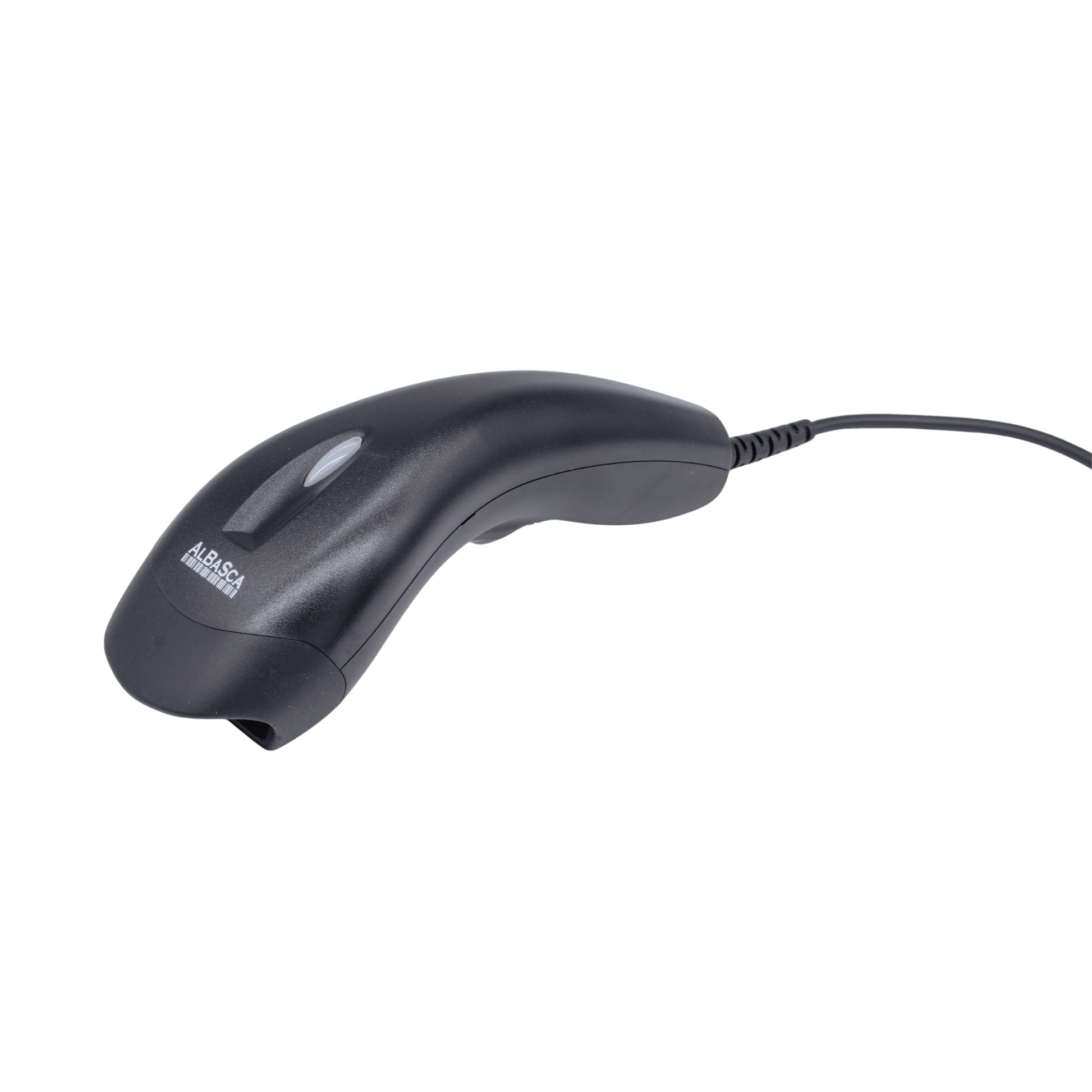 Albasca MK-1000 – leichter 1D-Barcodescanner mit Kabel, seitlich liegend für ergonomisches Arbeit