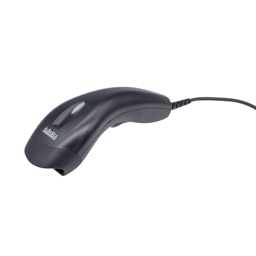 Albasca MK-1000 – leichter 1D-Barcodescanner mit Kabel, seitlich liegend für ergonomisches Arbeit