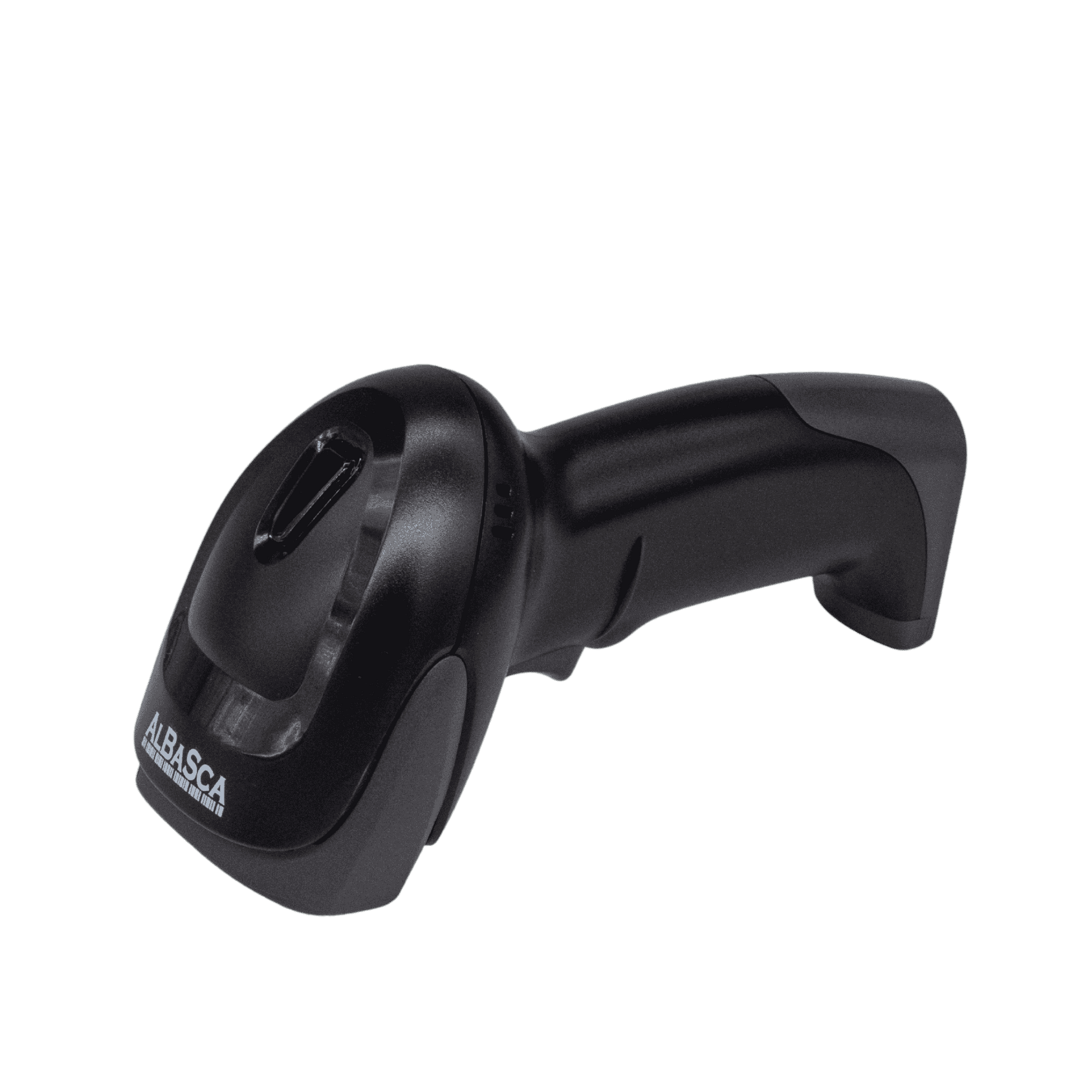 Albasca MK-5800 – kabelgebundener Barcodescanner in seitlicher Liegeposition mit gut sichtbarem Lesefenster